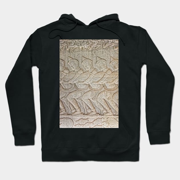 Bas Relief, Angkor Wat Hoodie by BrianPShaw